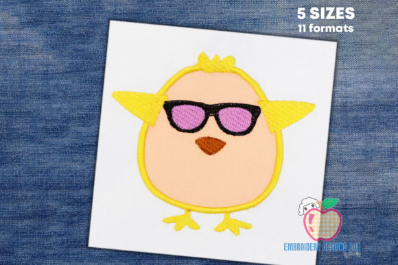 A Cute Chick with Glasses Applique Review