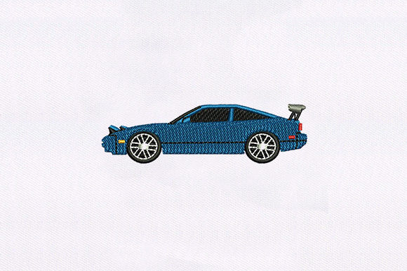 Blue Stylish Car Embroidery Design Review