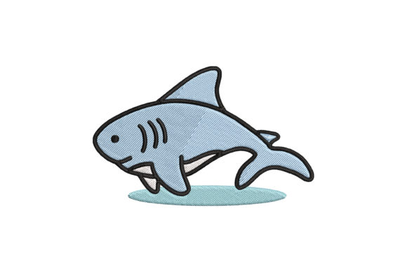 Cute Baby Animal Shark Embroidery Review