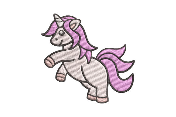 Cute Baby Unicorn Embroidery for Seasonal Projects
