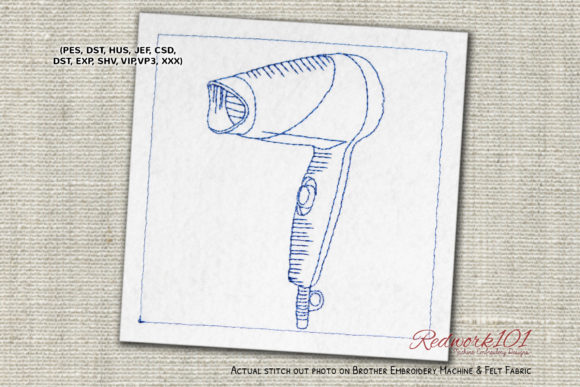 Hair Dryer Embroidery Design Review