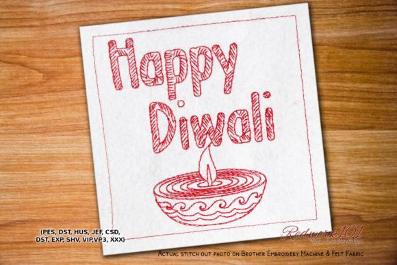 Happy Diwali Festival Embroidery Review