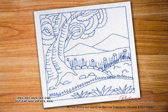 Jungle Scene Lineart Review for Seasonal Embroidery