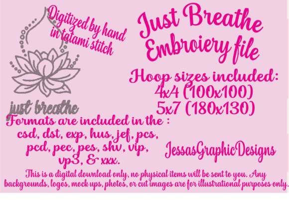 Just Breathe Embroidery Review for Boutique Sweatshirts