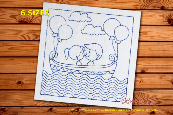 Love Couple Bluework Review for Embroidery Projects