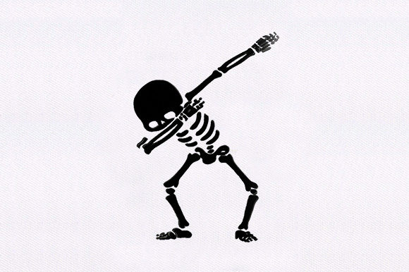 Skeleton Dab Style Embroidery Design Review