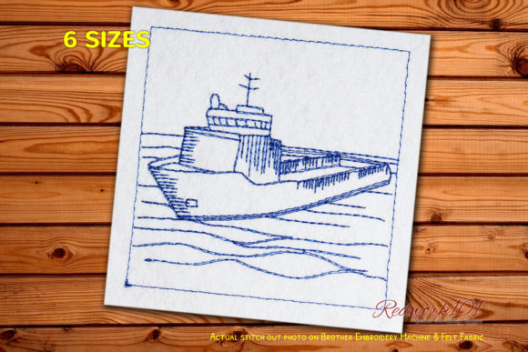 Tanker Ship Bluework Review for Apparel Projects
