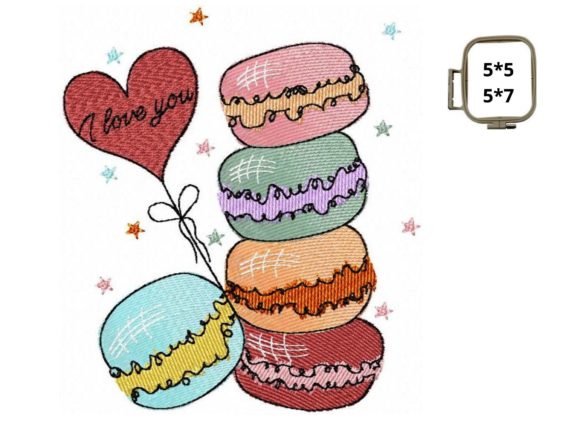 Valentine’s Macarons Embroidery Design Review
